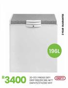 Defy 196L Nett Deep Freezer/Fridge DMF470/374/290 WHT 20-013