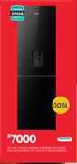 Hisense 305L Nett Black Mirror Fridge H450BMIB-WD/H415B-MIB-WD/H415BMI-WD 20-545