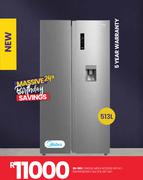 Midea 513L Net Met SxS Fridge BCD530 WD HC-689WEN (ESNY) 20-583