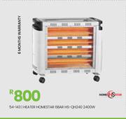Homestar 6 Bar 2400W Heater HS-QH240 54-143