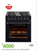 Univa Oven + Hob Combo U336B BLK Stove 21-480