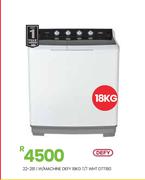 Defy 18Kg T/T WHT W/Machine DTT180 22-281