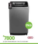Defy 17Kg T/L Grey W/Machine DTL153 22-328