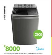 Midea 21Kg T/L MET W/Machine MA500W210/G 22-338