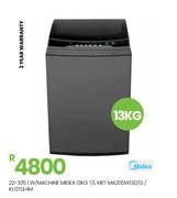 Midea 13Kg T/L MET W/Machine MA200W130/G/KL13TLE4M 22-335