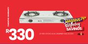 Alva 2 Burner Gas Stove GCS04 21-518