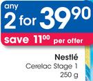 Nestle Cerelac Stage 1-2x250g