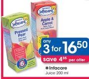 Infacare Juice-3x200ml
