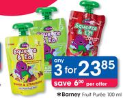 Barney Fruit Puree-3x100ml