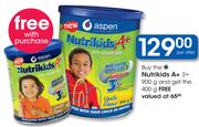 Nutrikids A+ 3+ 900g+ Free 400g