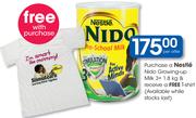 Nestle Nido Growing-Up Milk 3+ 1.8Kg & Free T-Shirt
