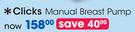 Clicks Manual Breast Pump
