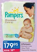 Pampers Premium Care Value Pack Disposable Nappies-Per Pack