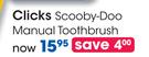 Clicks Scooby-Doo Manual Toothbrush-Each