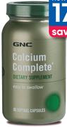 GNC Calcium Complete 90 Softgel Capsules-Per Pack