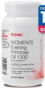 GNC Women's Evening Primrose Oil 1300 90 Softgels-Per Pack