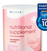 Clicks Nutritional Supplement Chocolate Or Strawberry-1kg