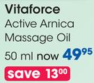 Vitaforce Active Arnica Massage Oil-50ml