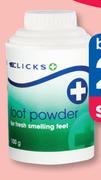 Clicks Odour Control Foot powder-For 2