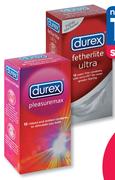 Durex Pleasuremax Or Fetherite Ultra 12 Condoms-Per Pack