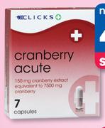 Clicks Cranberry Acute 7 Capsules-Per Pack