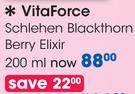 Vita Force Schlehen Blackthorn Berry Elixir-200ml Each