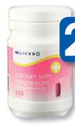 Clicks Calcium With Magnesium 365 Tablets-Per Pack