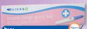 Clicks Home Pregnancy Test Single Packs-For 2