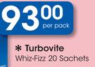 Turbovite Whiz-Fizz 20 Sachets-Per Pack