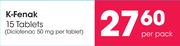 K-Fenak 15 Tablets-Per Pack
