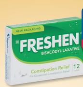 Freshen Bisacodyl Laxative-12 Tablets