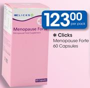 Clicks Menopause Forte 60 Capsules-Per Pack