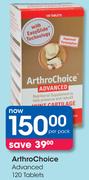 Arthro Choice Advanced 120 Tablets-Per Pack