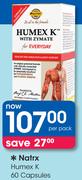 Natrx Humex K 60 Capsules-Per Pack