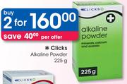 Clicks Alkaline Powder-2x225g