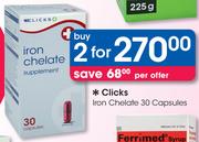 Clicks Iron Chelate-2x30 Capsules