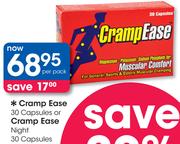 CrampEase 30 Capsules Or Cramp Ease Night 30 Capsules-Per Pack