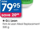 G.I.Lean Firm & Lean Meal Replacement-500g