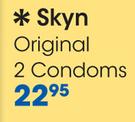 Skyn Original 2 Condoms-Per Pack