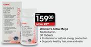 Gnc Women's Ultra Mega Multivitamin-30 Tablets