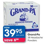 Grand-Pa 38 Headache Powders-Per Pack