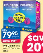 Pro-Oxidin Ultra 60 + 60 Capsules Free-Per Pack