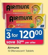 Airmune 10 Effervescent Tablets-3's