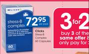 Clicks Stress-B Complex 60 Capsules-Per pack