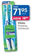 Clicks Pulsating Toothbrush-Each
