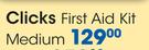 Clicks First Aid Kit Medium-Per Kit