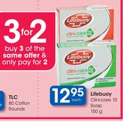 Lifebuoy Clini-care 10 Soap-150g Each