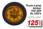 Truck Lamp Amber 10V-30V 8x LED's ELP.TLL143VY-Each