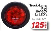 Truck Lamp Red 10V-30V 8x LED's ELP.TLL143VR-Each