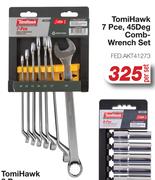 Tomi Hawk 7 Pce, 45 Deg Comb Wrench Set FED.AKT41273-Per Set